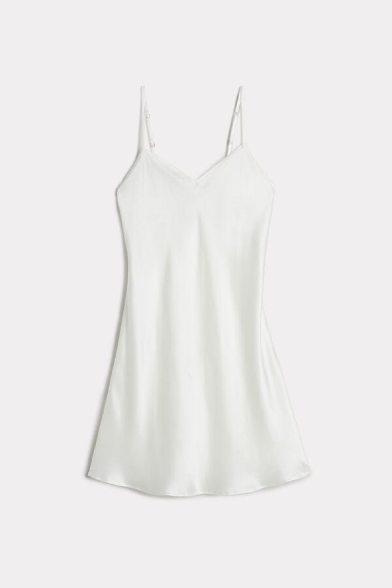 Intimissimi Silk Slip Wit | UNLND78540